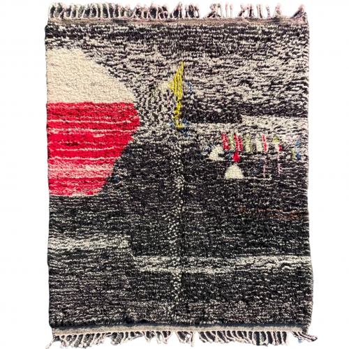 Image Berber carpet beni ouarain Modern