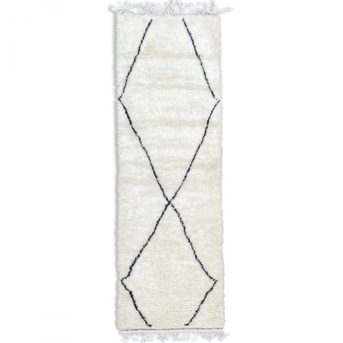 White Berber Hall Carpet