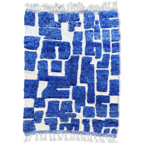 Blue modern Berber carpet