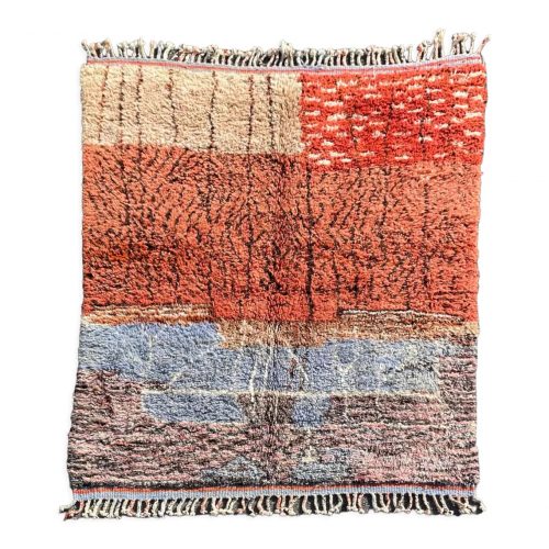 Berber carpet Beni Ouarain Terracotta