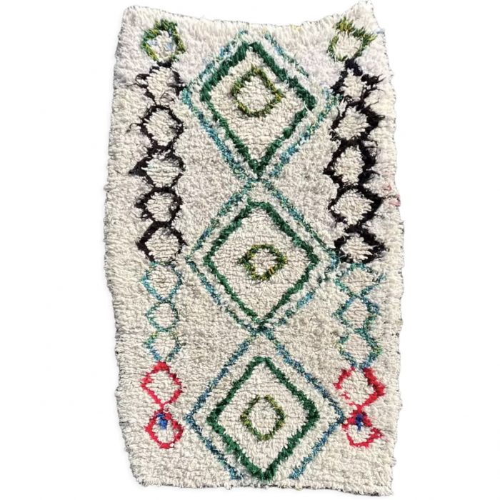 Berber carpet Azilal colored rhombuses