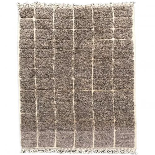Beni Ouarain Shaggy brown Berber carpet
