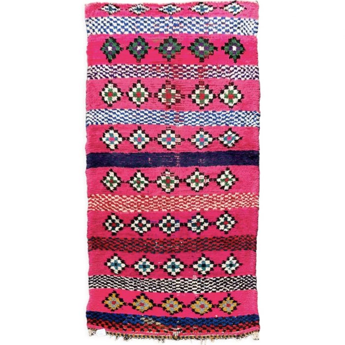 Tapis Berbere boucheruite rose