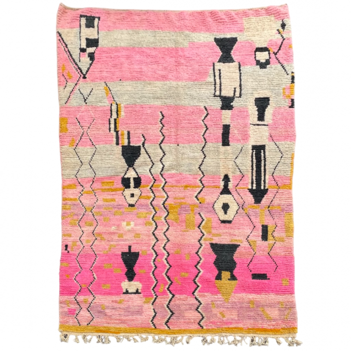 Tapis Berbere Boujaad Rose Marocain 