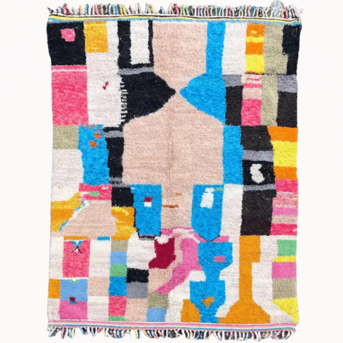 Moroccan Berber Carpet Modern Abstract Colored