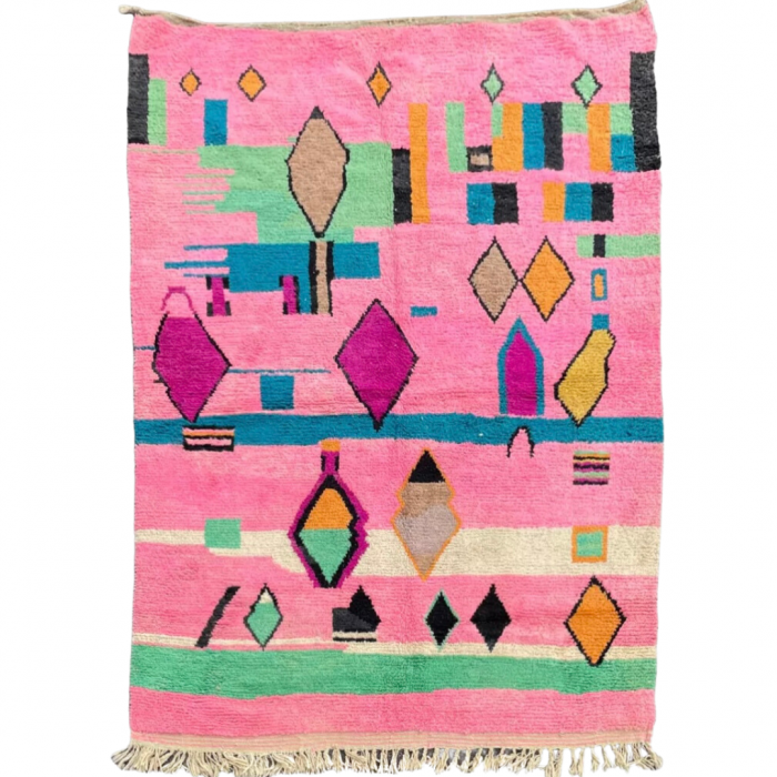 Pink Moroccan Berber carpet