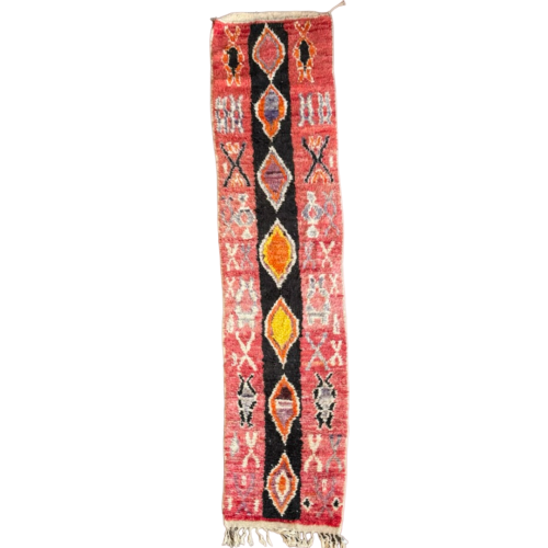 Tapis Berbere Marocain Couloir Rouge