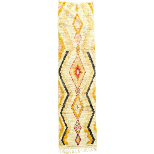 Tapis Berbere Marocain beige Traditionnel 