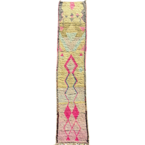 Tapis Couloir Marocain Berbere couleur pastel