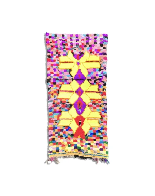 petit tapis berbere boucherouite 100x215 cm 250 euros