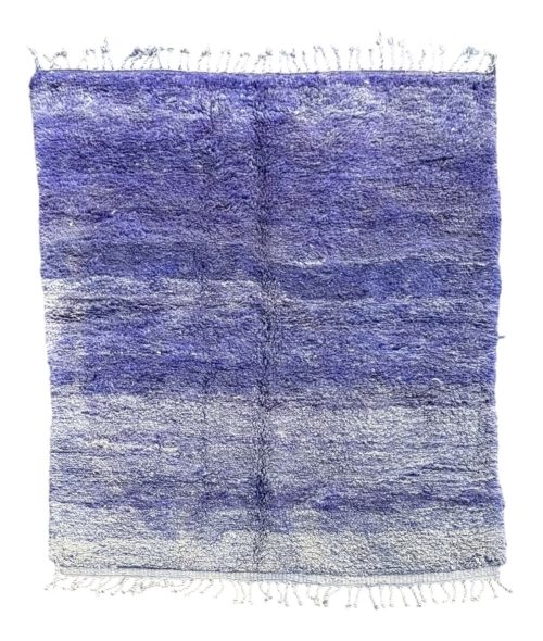 tapis marocain violet en laine