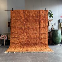 Limona- tapis berbere Orange Mrirt en laine - Image 2
