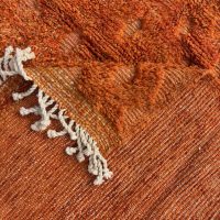 Limona- tapis berbere Orange Mrirt en laine - Image 4