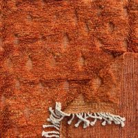 Limona- tapis berbere Orange Mrirt en laine - Image 3