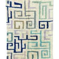 Labyrinthe -Tapis berere marocain en laine 205x300 cm