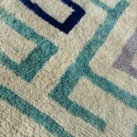 Labyrinthe -Tapis berere marocain en laine 205x300 cm - Image 3