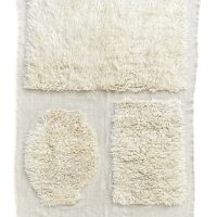 Carre secret -Tapis Marocain Mrirt Blanc 190x300 cm