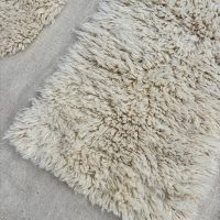 Carre secret -Tapis Marocain Mrirt Blanc 190x300 cm - Image 6