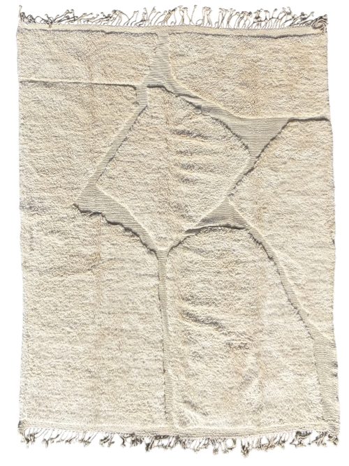 tapis marocain shaggy en laine