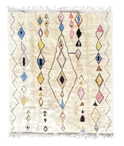 tapis marocain berbere shagy en laine