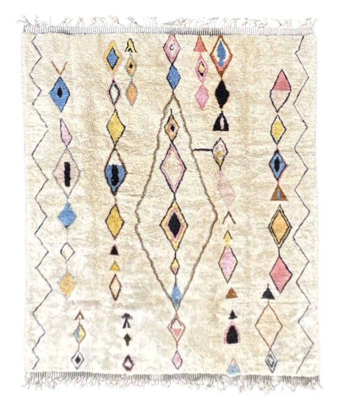 tapis marocain berbere shagy en laine