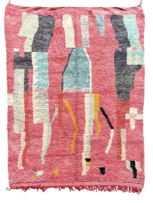 tapis marocain Boujad modern en laine