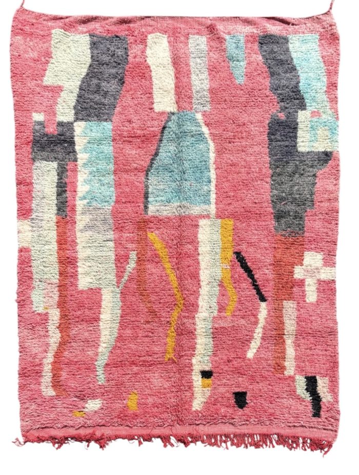 tapis marocain Boujad modern en laine