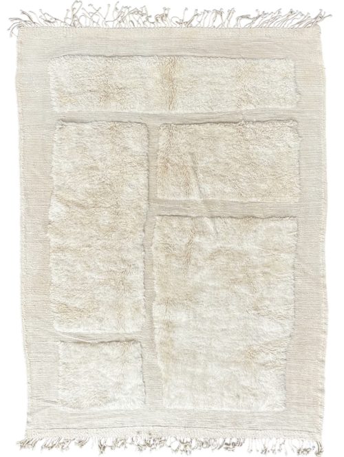 tapis marocain berbere blanc