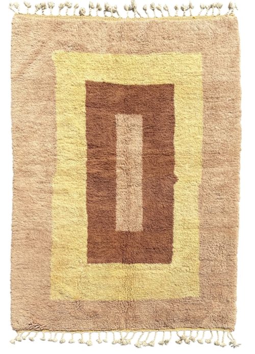 tapis modern en laine naturelle
