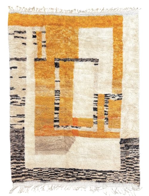 Tapis berbère marocain sur mesure en laine naturelle