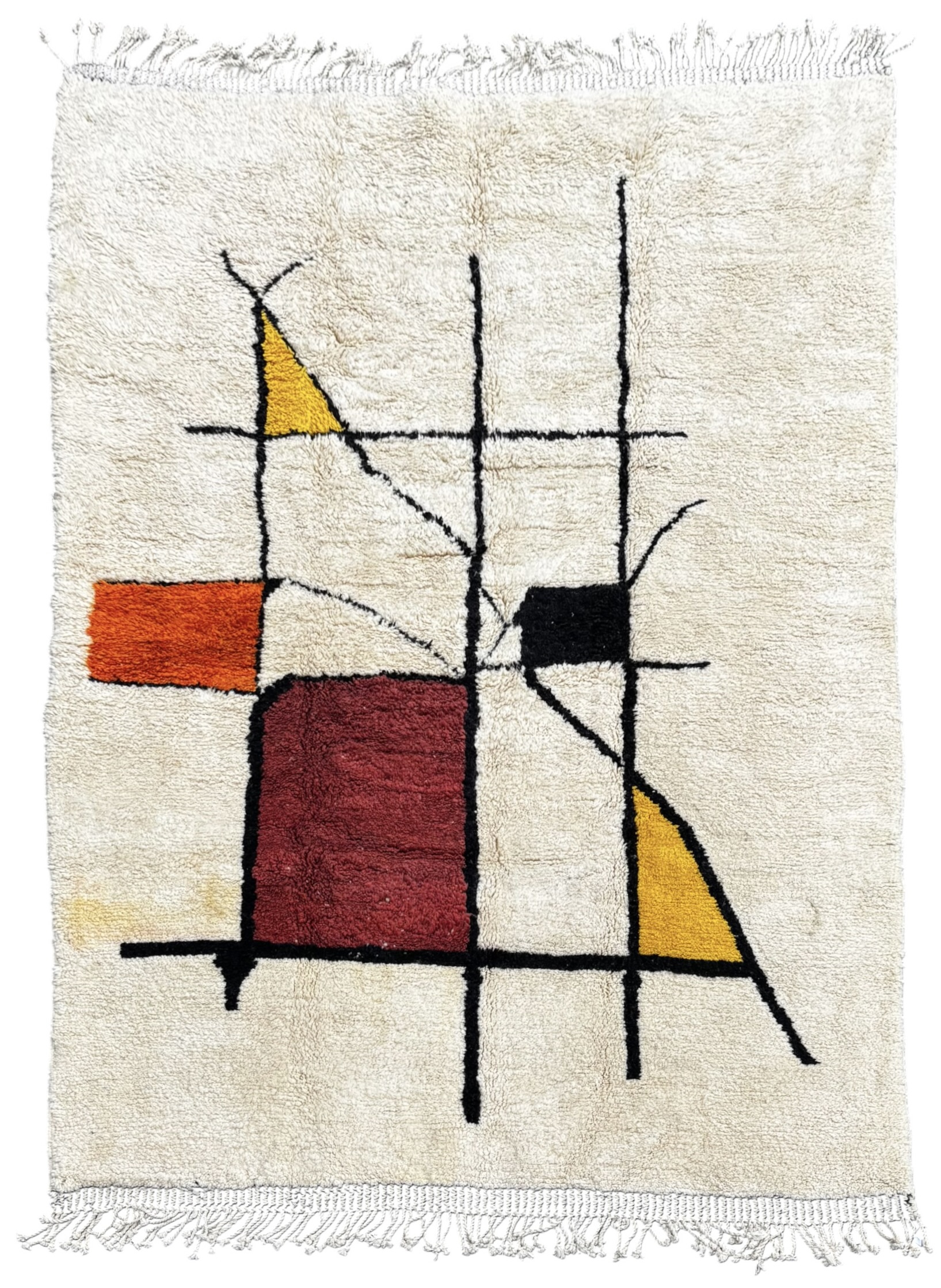 tapis marocain berbere fait en laine