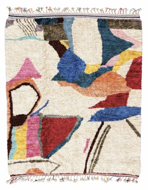 tapis abstrait marocain