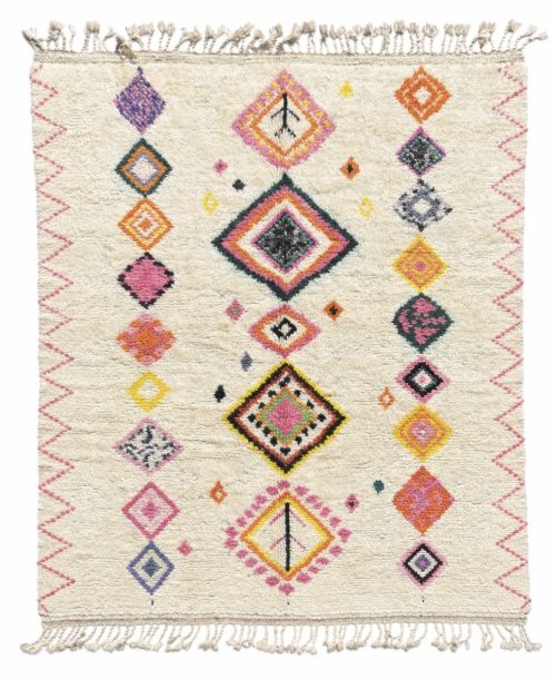 Tapis marocain Beni Ourain en laine